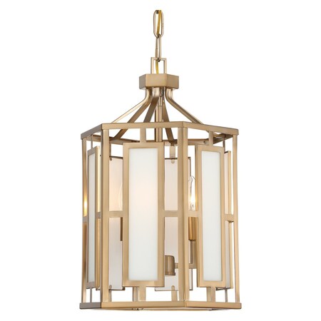 Crystorama Libby Langdon For Hillcrest 3 Light Vibrant Gold Chandelier HIL-997-VG